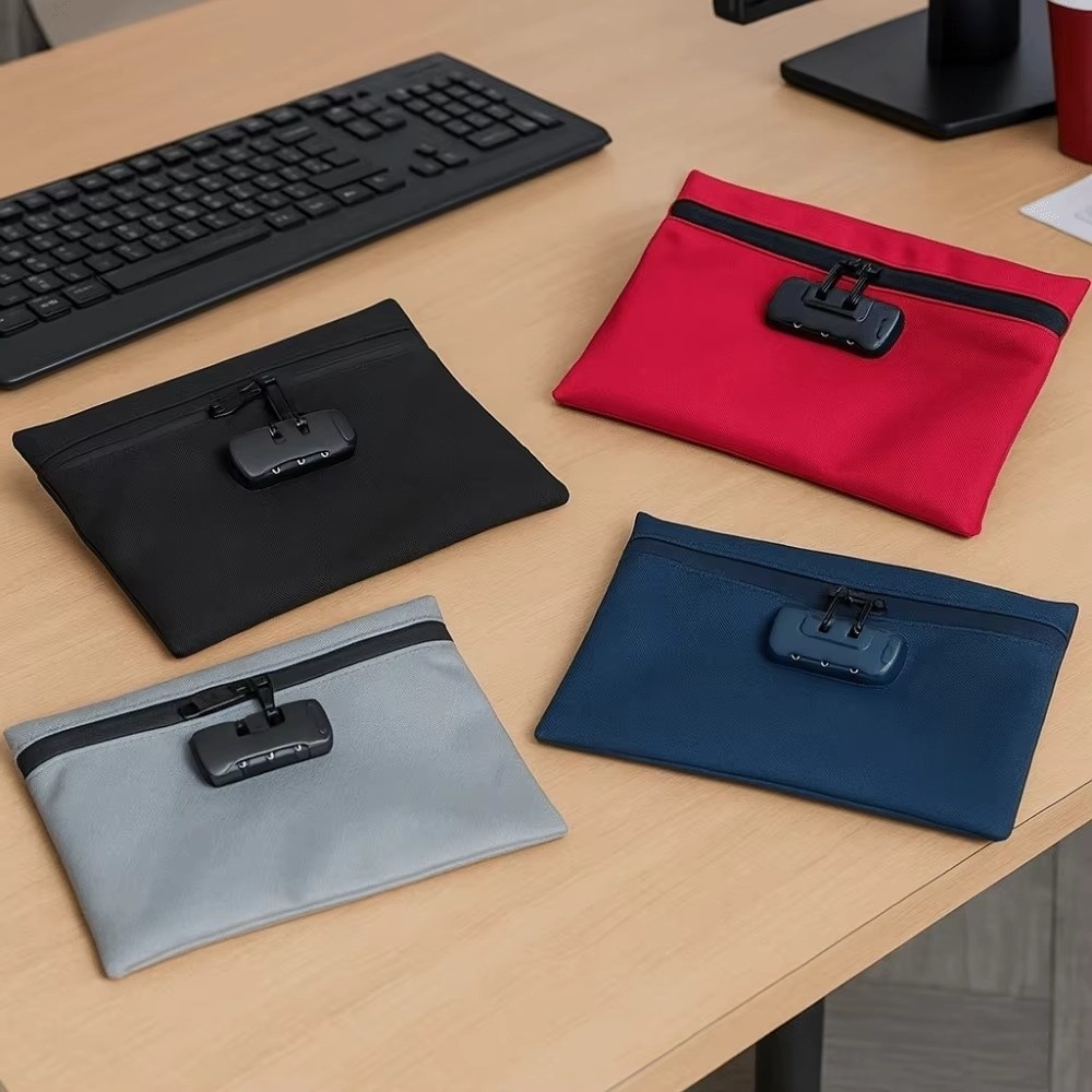 Travel Ziplock Bags - Neue transparente Geldtasche mit Zahlenschloss, wasserdichte