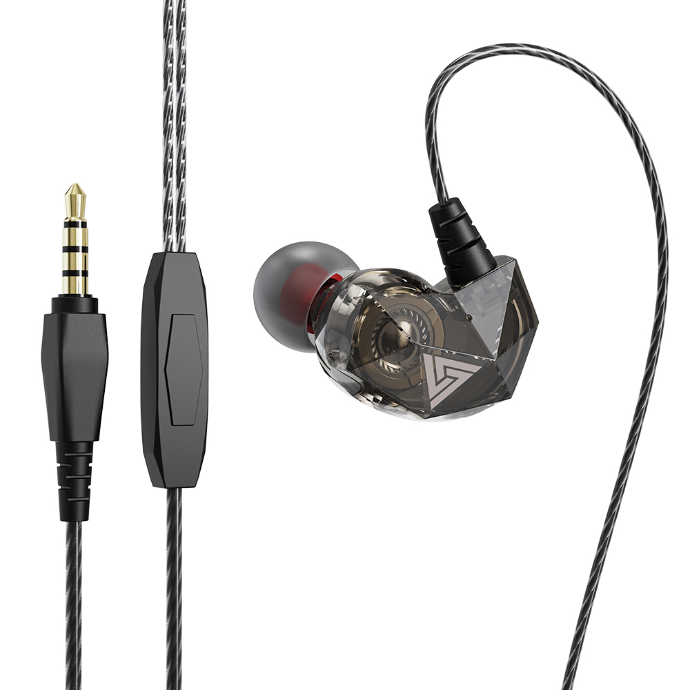 Earplug Set Foam - QKZ AK2 Schwarze Kabelgebundene Ohrhörer HiFi