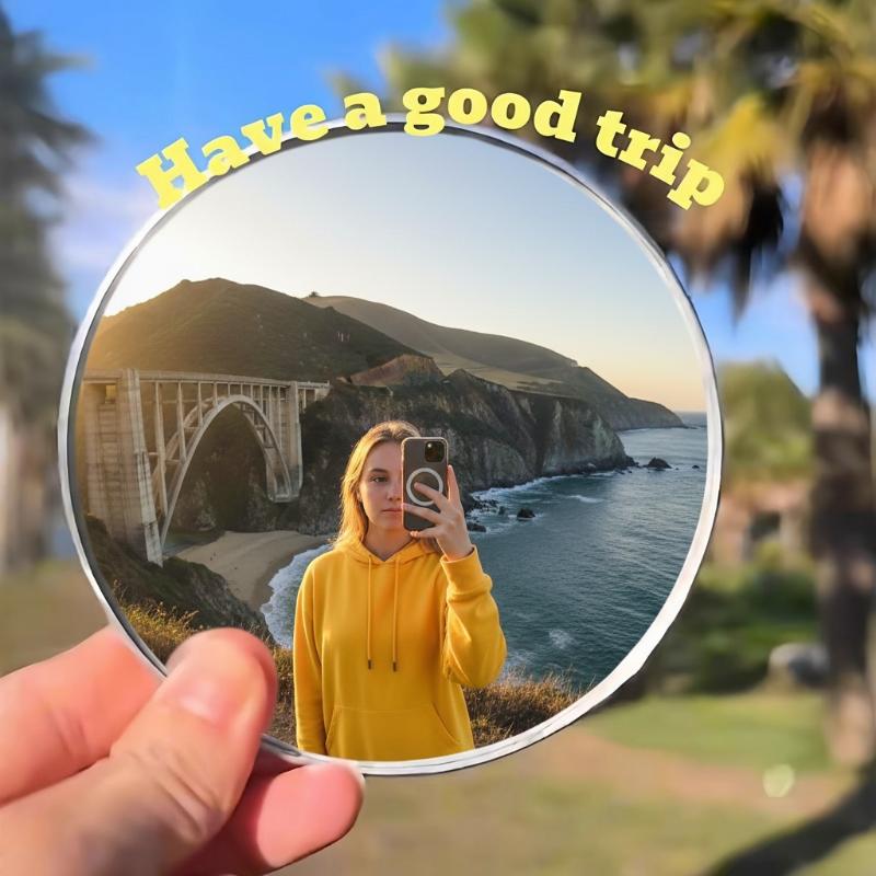 Travel Vlog Accessories - 5 cm großer tragbarer Selfie-Spiegel, tragbare