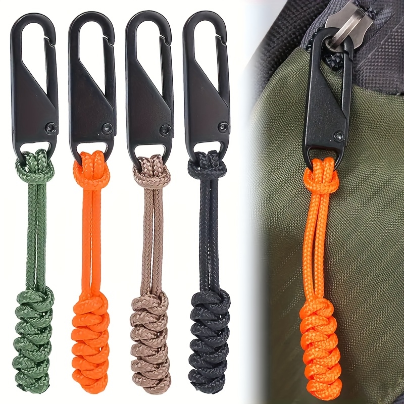 Travel Ziplock Bags - 6er-Set tragbare, farbenfrohe, abnehmbare Reißverschlusszieher für