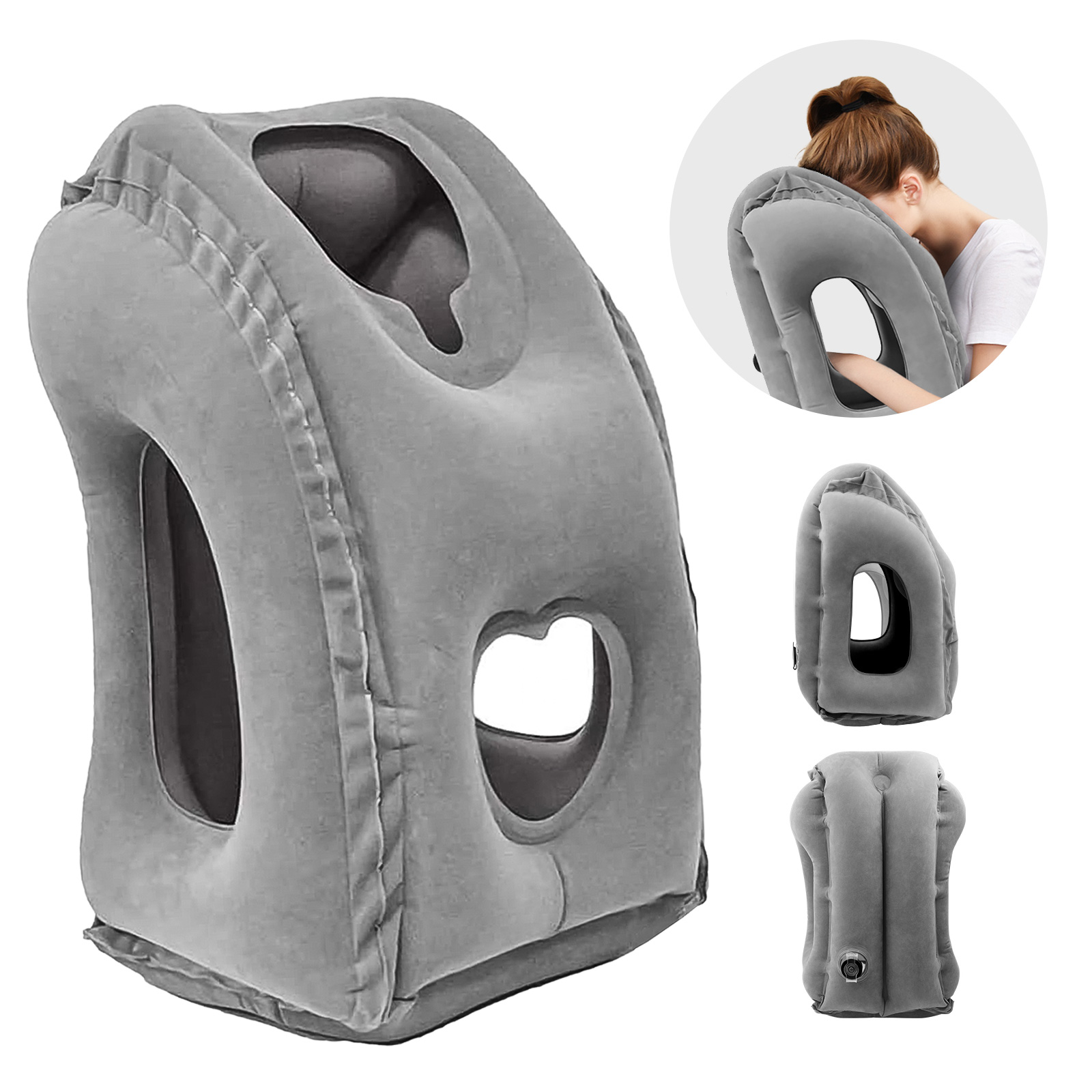 Travel Accessories Plane - 1 Stück aufblasbares Reisekissen, Flugzeugkissen mit