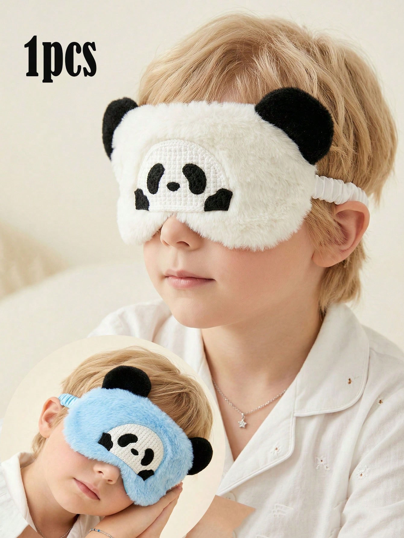 Travel Accessories Usa - 1 Stück 14-16Y Plüsch-Panda-Schlafmaske, weiche, schattierende
