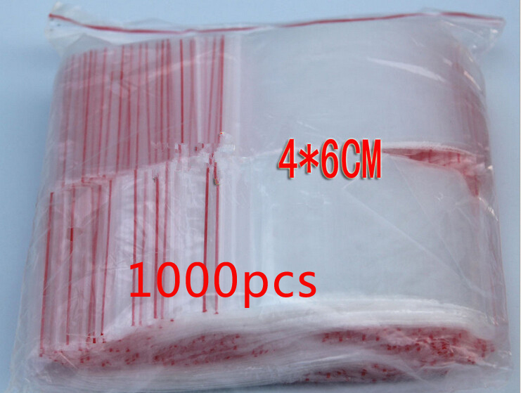 Travel Ziplock Bags - 1000 Stück 4 x 6 cm