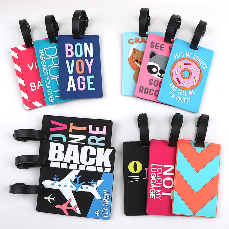 Travel Accessories Name - 1pc Cartoon Tier PVC Gepäck Tag