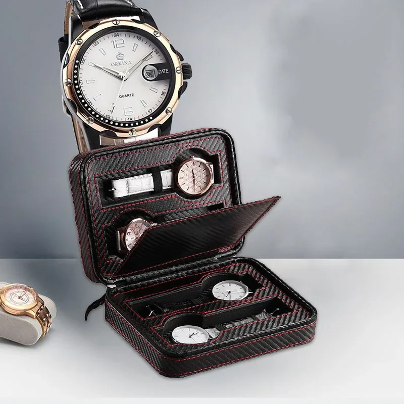 Accessories Travel Jewelry Box - Tragbare Aufbewahrungsbox für Uhren mit 4