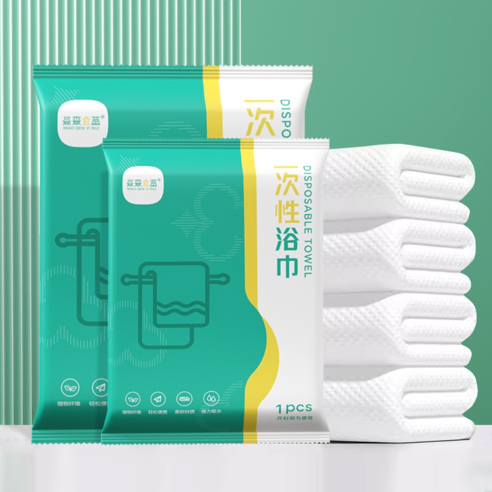 Travel Accessories Set - Einweg-Badetuch, verdicktes komprimiertes Handtuch, tragbares Reisehandtuch,