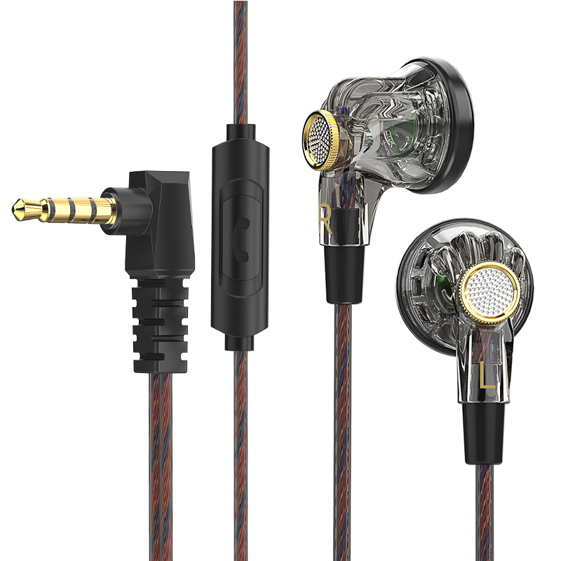 Earplug Set Foam - QKZ MDR Kabelgebundene Ohrhörer mit Mikrofon,