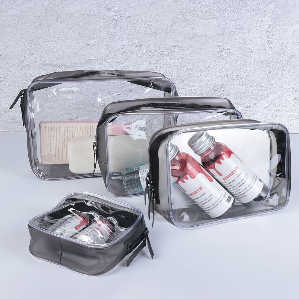 Toiletry Bag Tsa - Umweltschutz PVC transparente Reiß verschluss Kosmetik