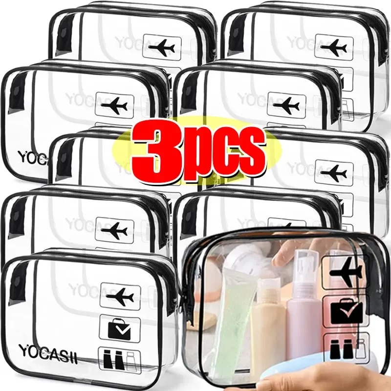Toiletry Bag Tsa - 1/3 Stück Transparente Reißverschluss-Kosmetiktasche Organizer Box