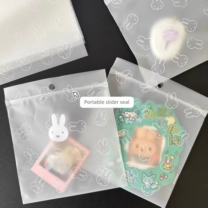 Travel Ziplock Bags - Miffy Kaninchen Kawaii Anime Cartoon Mattierte