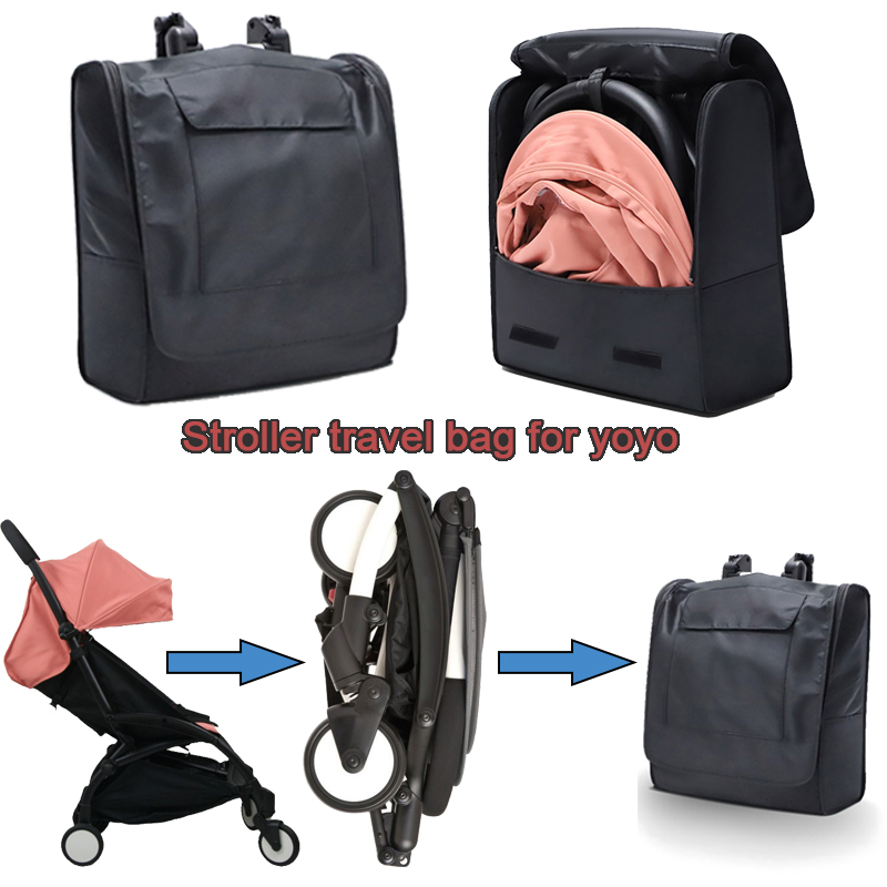 Travel Accessories Plane - Kinderwagen-Reiserucksack, wasserdicht, schwarz, verdickt, Aufbewahrungstasche, Flugzeugtasche,