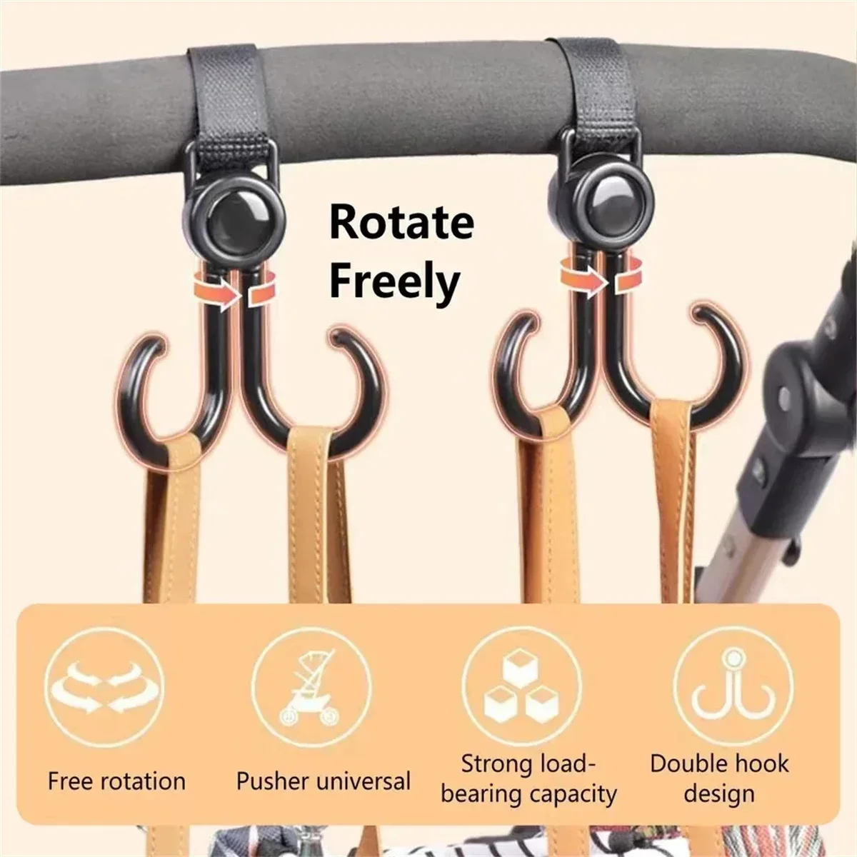 Drehbare Doppelhaken für Kinde – Travel Accessories With Baby Bewertung und Preis