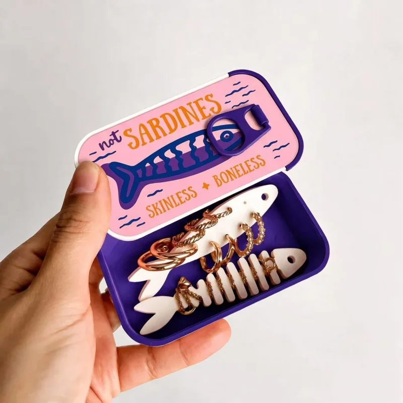 Sardinen-Print Mini-Aufbewahru – Accessories Travel Jewelry Box Bewertung und Preis