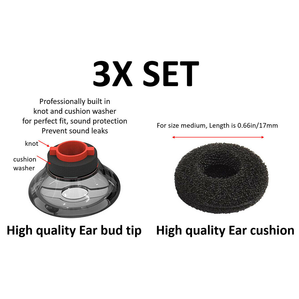 6-teiliges Ersatz-Ohrstöpsel-S – Earplug Set Foam Bewertung und Preis