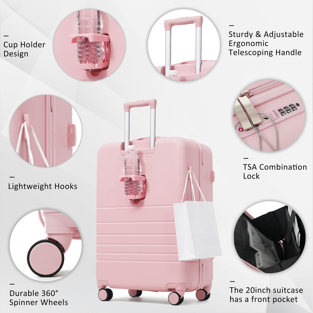 4-teiliges Kofferset mit USB-L – Toiletry Bag Tsa Bewertung und Preis