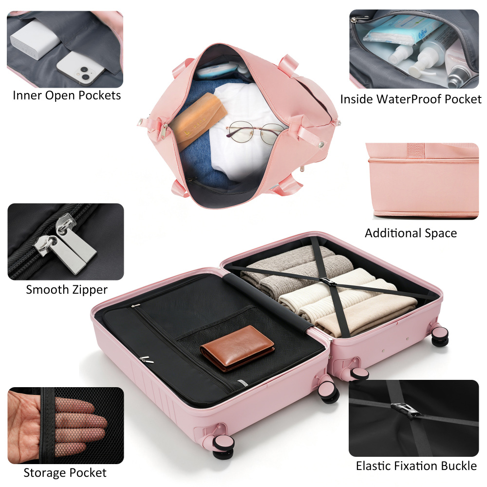 4-teiliges Kofferset mit USB-L – Toiletry Bag Tsa Bewertung und Preis
