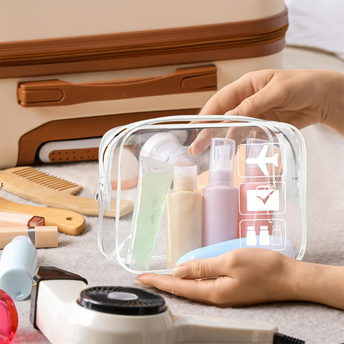 1 Stück Transparente Toiletten – Toiletry Bag Tsa Bewertung und Preis