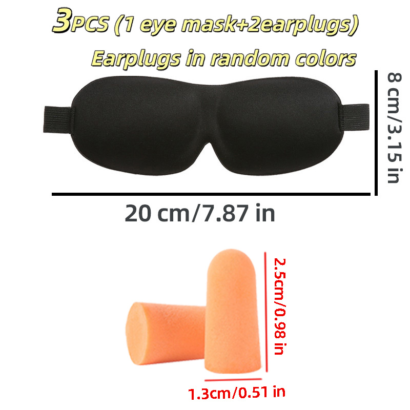 3-teiliges Schlafset – leichte – Earplug Set Foam Bewertung und Preis