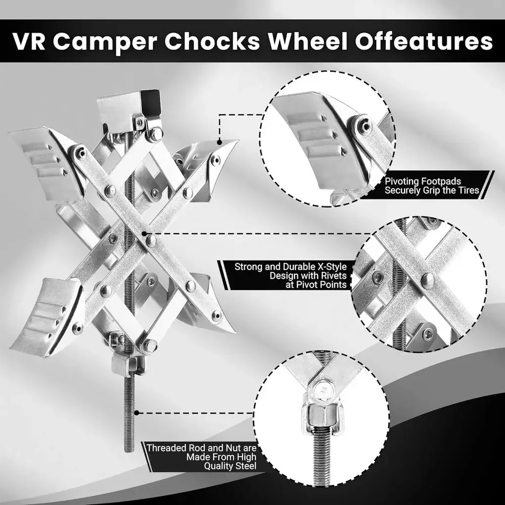 X-förmiger RV-Radkeil, passend – Travel Accessories Usa Bewertung und Preis