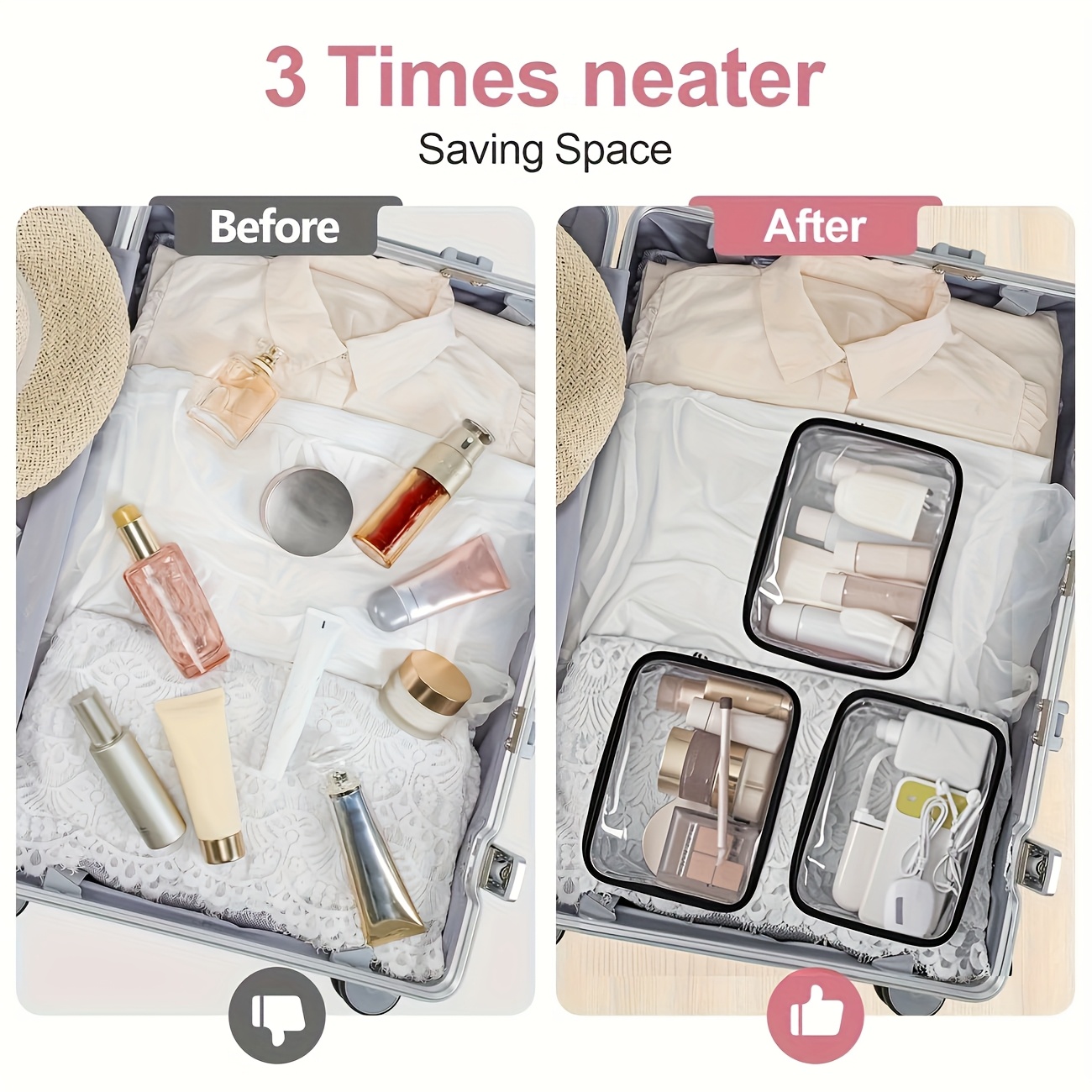 1 Stück Transparente Make-up-T – Toiletry Bag Tsa Bewertung und Preis