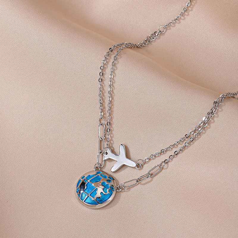 Mode Doppel kette Globus Flugz – Travel Accessories Plane Bewertung und Preis