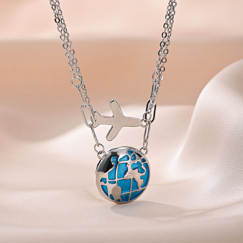 Mode Doppel kette Globus Flugz – Travel Accessories Plane Bewertung und Preis
