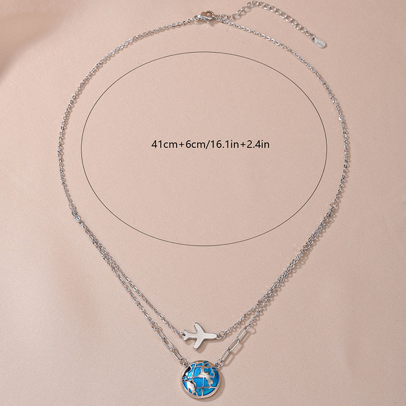 Mode Doppel kette Globus Flugz – Travel Accessories Plane Bewertung und Preis