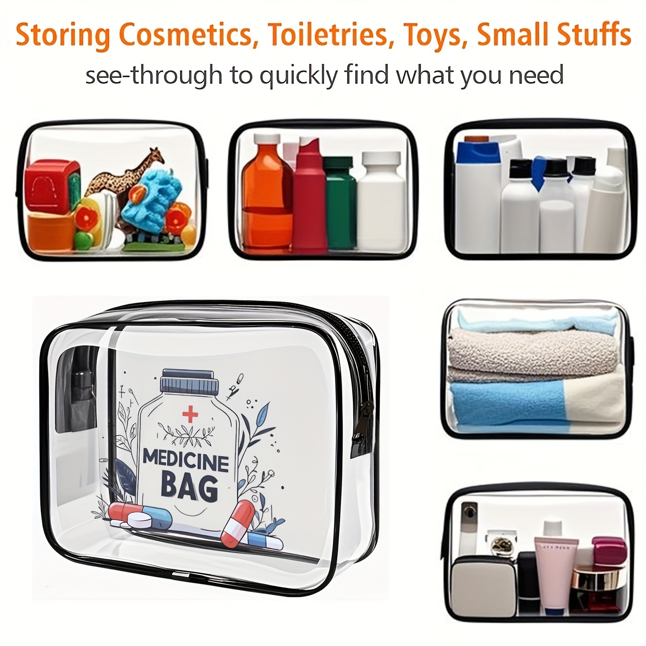 1 Stück Transparente Make-up-T – Toiletry Bag Tsa Bewertung und Preis