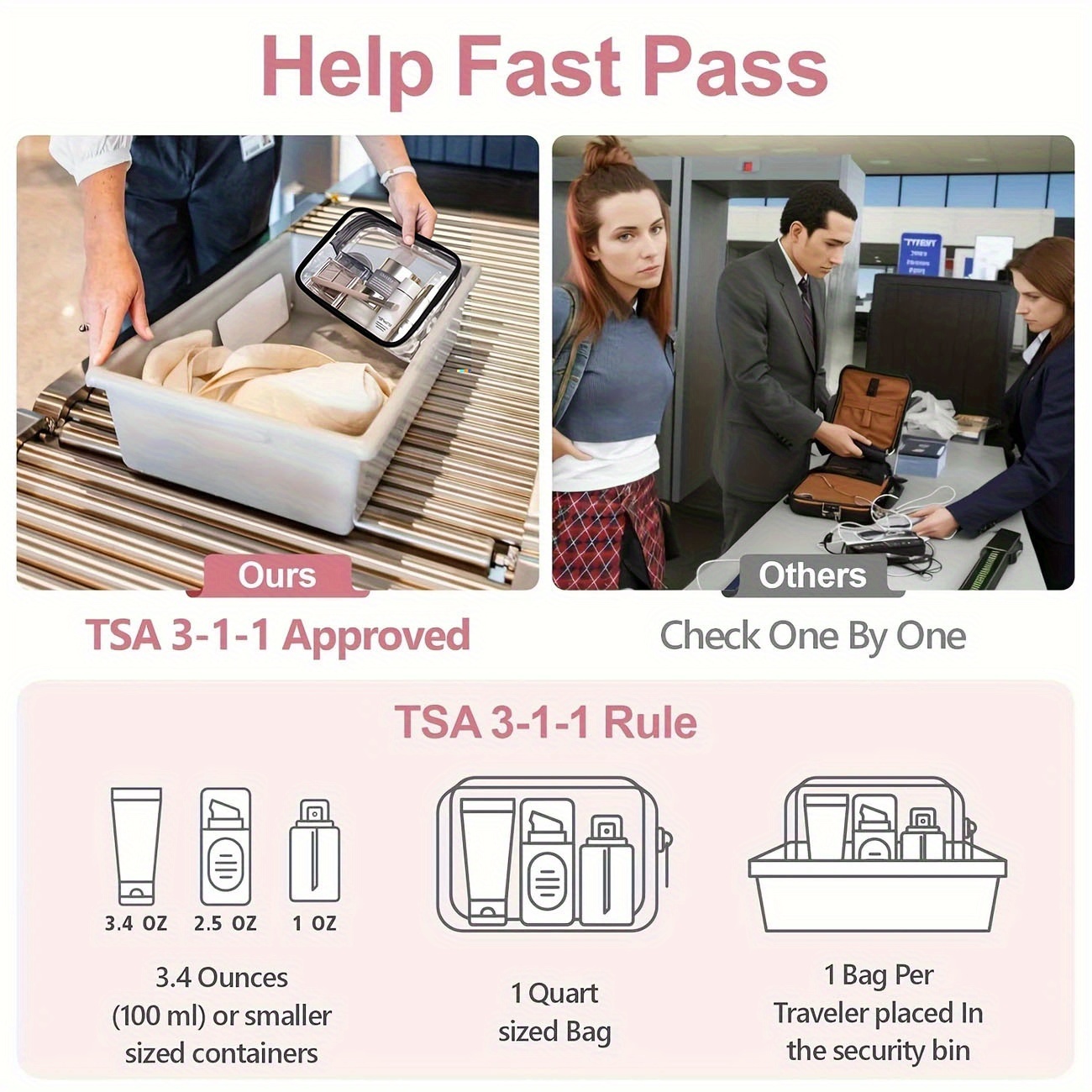 1 Stück Transparente Make-up-T – Toiletry Bag Tsa Bewertung und Preis