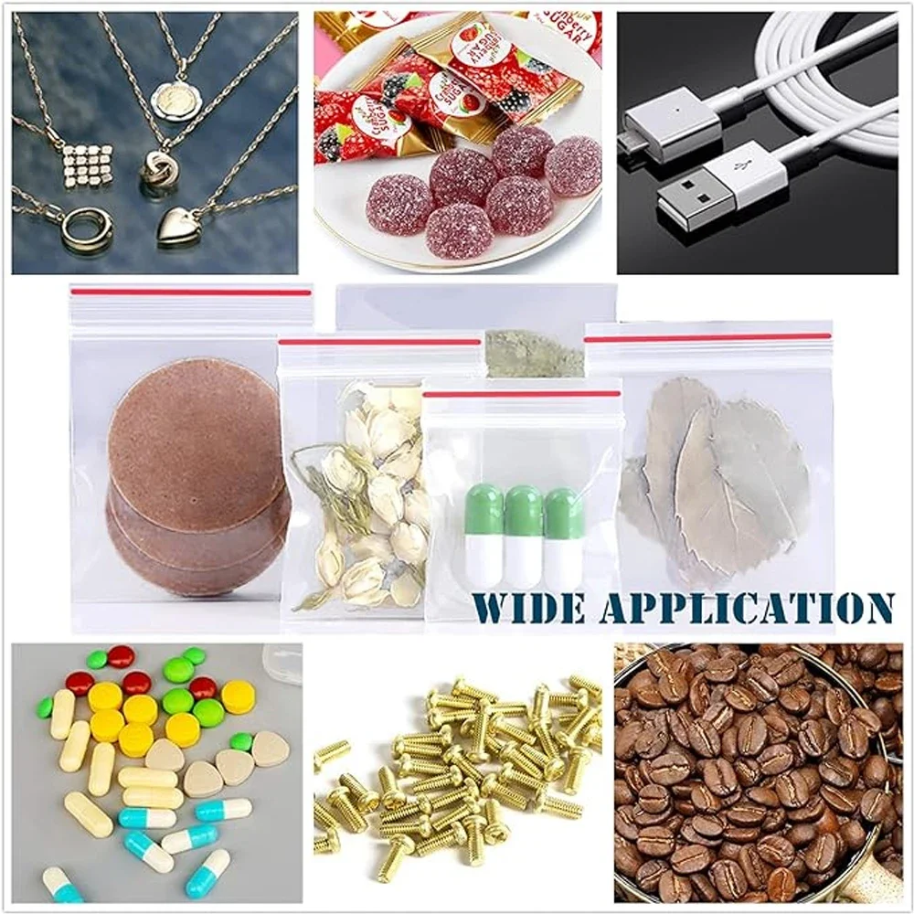 1000-100pcs wieder versch ließ – Travel Ziplock Bags Bewertung und Preis