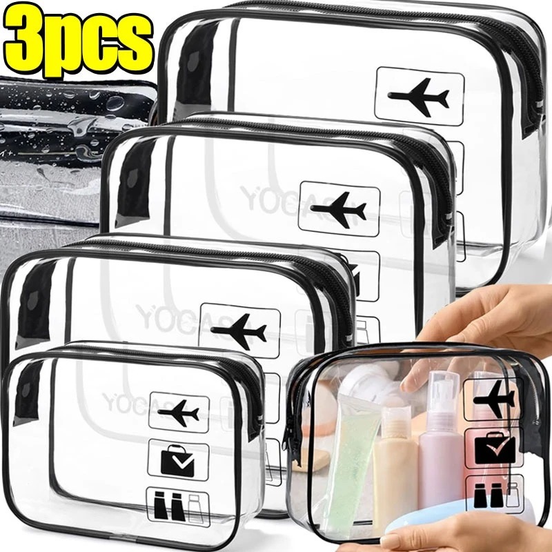 1/3 Stück Transparente Reißver – Toiletry Bag Tsa Bewertung und Preis