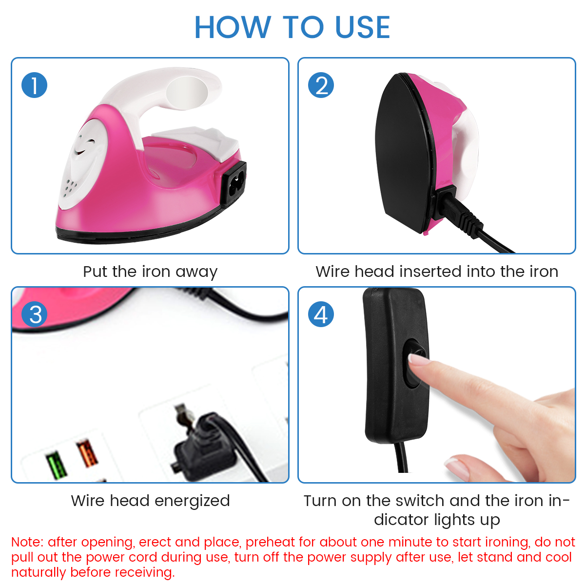 Mini Craft Eisen Elektro Eisen – Mini Iron Travel Bewertung und Preis